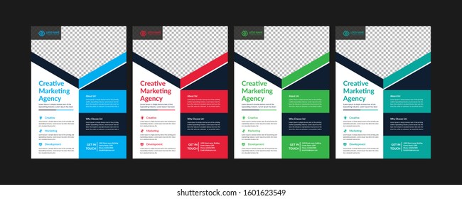 Unique Corporate Flyer Design Template. Business Company Flyer design Vector.