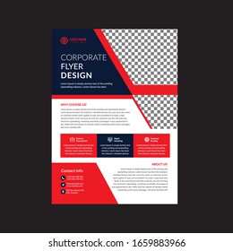 Unique Corporate Flyer Design Template. Business Company Flyer design Vector.