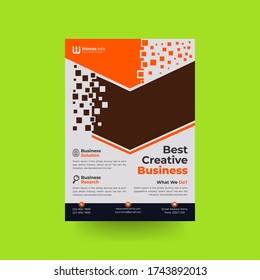 plantilla de diseño de folleto corporativo única