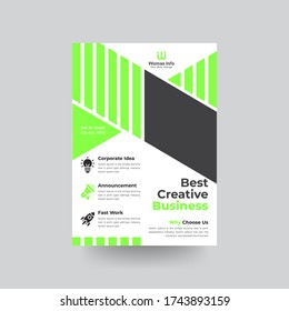 unique corporate flyer design template