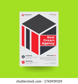 unique corporate flyer design template