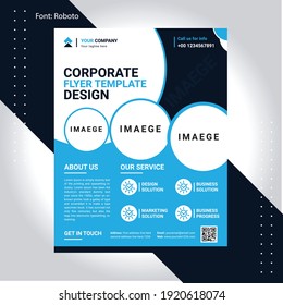 Plantilla única de diseño de volante corporativo 