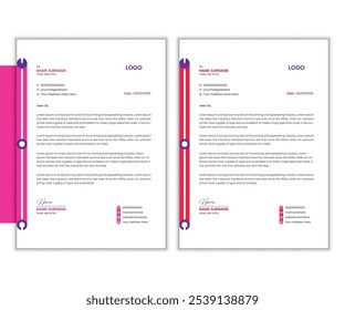 Diseño de membrete Corporativa único y profesional.