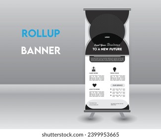 Einzigartiges Corporate Roll-up Banner-Design.