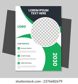 Unique corporate vector flyer and a4 brochure template design