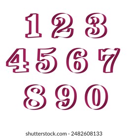 unique counting 123 illustration design