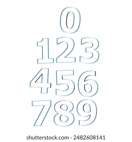 unique counting 123 illustration design