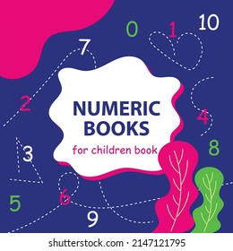 Unique Cover education children books. Worksheet on numbers for children