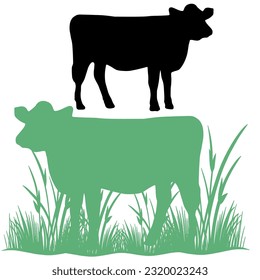 vector animal de vaca único adecuado para el diseño de Eid al-Adha