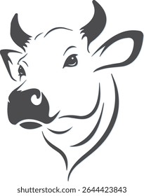 Unique cow a black and white