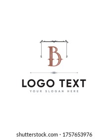 Unique crafting letter type B logo template, Vector logo for business and company identity 