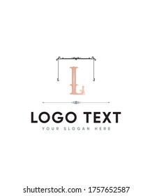 Plantilla de logotipo L de tipo de letra de diseño única, logotipo de vector para identidad empresarial y de empresa 