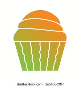 Unique Cream Vector Glyph Icon