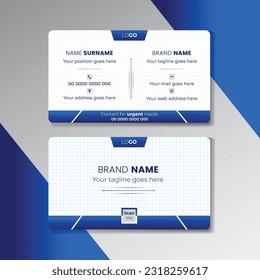 Unique and creative business card design template