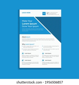 Unique Creative business Promotional leaflet flyer template design