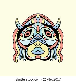 unique creative design abstract colorful multicolor cubism surrealism style artwork premium vector