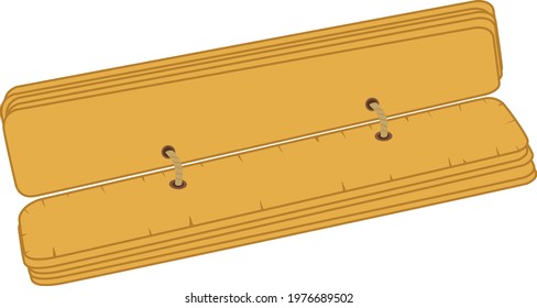 Unique and creative design of ancient India manuscript note book in a very attractive style.