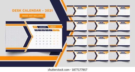 Unique and creative desk calendar design 2021 