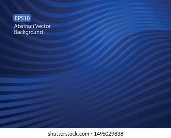 Unique creative EPS10 abstract dark gradient blue graphic swirl with random pixel background.