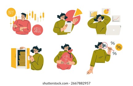 Ilustraciones únicas y creativas que representan una amplia gama de entornos de trabajo diversos