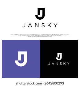 Unique and creative J logo mark with minimalist concept, ideal for innovative and design-driven brands.