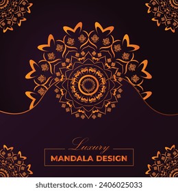 Unique and creative luxury mandala design.