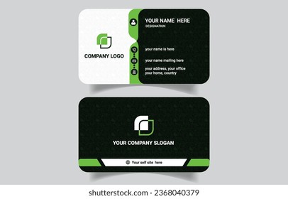 Unique creative  modern business card template design