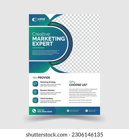 Unique, creative, and modern Business Flyer Corporate Flyer Template.