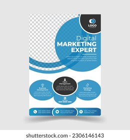 Unique, creative, and modern Business Flyer Corporate Flyer Template.
