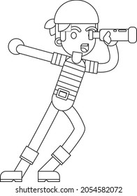 Unique And Creative Pirate Line Art Vector And Coloring Pages