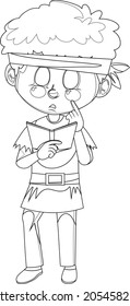 Unique And Creative Pirate Line Art Vector And Coloring Pages