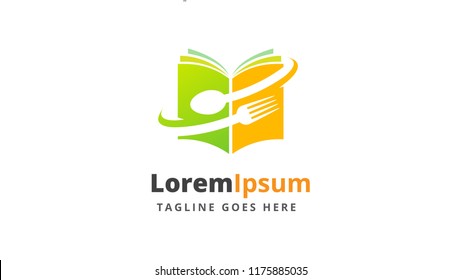 unique and creative recipe Book logo design