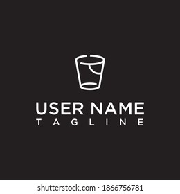 unique, creative, simple bucket logo concept