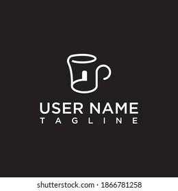 unique, creative, simple cup logo concept