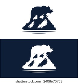 unique and creative strong Bear logo design, logo suitable for sport team, online store and many creative business company.