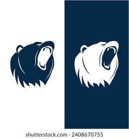 unique and creative strong Bear logo design, logo suitable for sport team, online store and many creative business company.