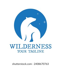 unique and creative strong Bear logo design, logo suitable for sport team, online store and many creative business company.