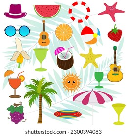 Unique and Creative Summer Clipart Design Template