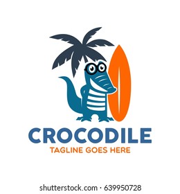 Unique Crocodile Logo Mascot Character