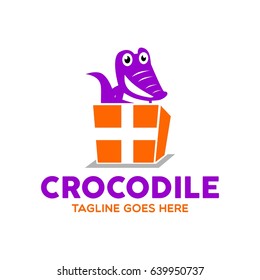 Unique Crocodile Logo Mascot Character