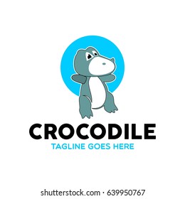 Unique Crocodile Logo Mascot Character