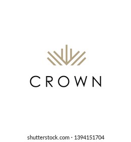 Unique Crown Logo Design Template