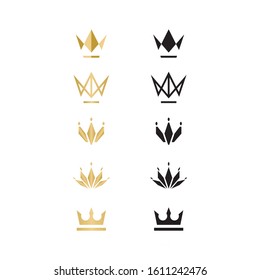 Unique Crown logo, illustration, vector