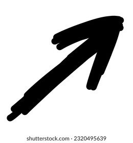 Einzigartiger Cursor oder Pfeile. Cursor auf Cartoon-Hand. Muster-Pfeile in verschiedenen Stilen