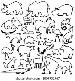 Unique and cute animal illustrations,