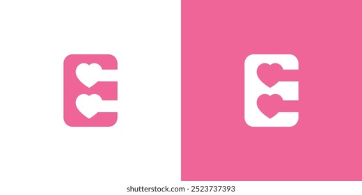  Einzigartiges und niedliches E-Love-Logo-Design 