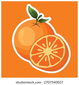 Unique and Cute Prange Slice Stickers