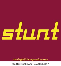 Unique and cute slab display font vector