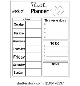 Unique daily planner for kids