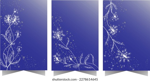 unique dandelion template with soft colors